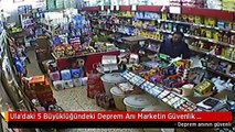 Ula'daki 5 Büyüklüğündeki Deprem Anı Marketin Güvenlik Kamerasına Yansıdı
