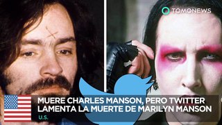 Muere Charles Manson: Twitter confunde la muerte de Charles Manson con Marilyn Manson - TomoNews