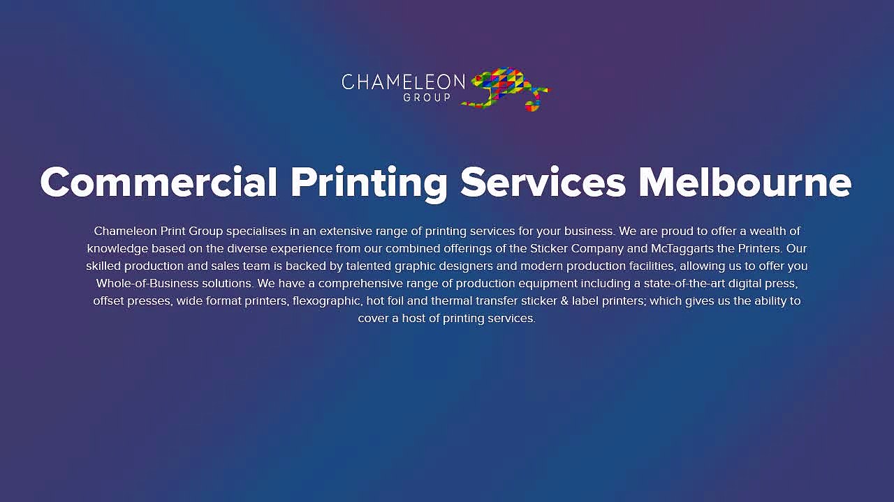 Professional Printing Services Melbourne