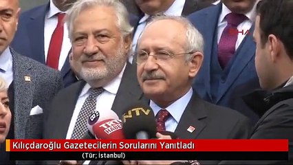 Kılıçdaroğlu Gazetecilerin Sorularını Yanıtladı