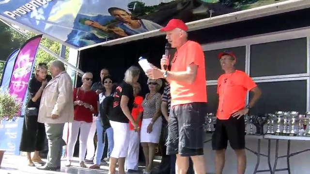 Loïc Geffrault, un organisateur heureux après la course hier à Istres.