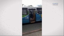Acidente com ônibus na Avenida Vitória