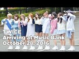 161028 TWICE (트와이스) arriving at Music Bank @Kpopmap