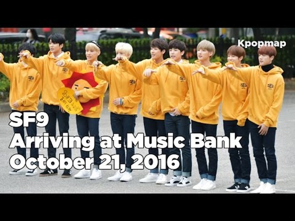 161021 SF9 (에스에프나인) arriving at Music Bank @Kpopmap