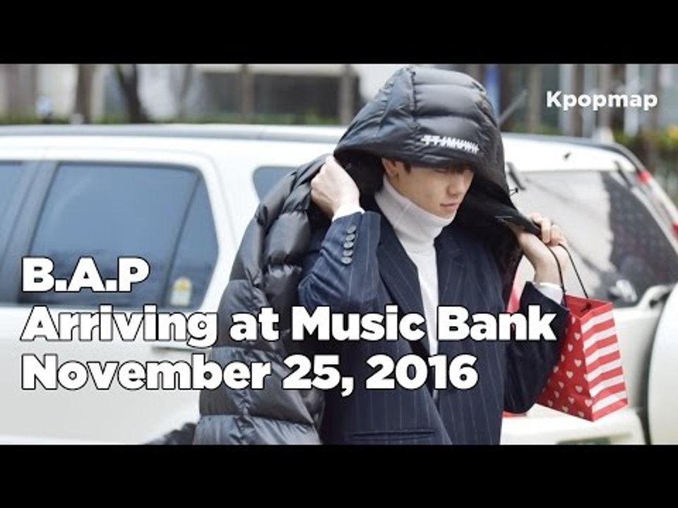 161125 B.A.P (비에이피) arriving at Music Bank @Kpopmap
