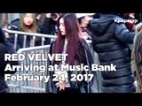 170224 Red Velvet (레드 벨벳) arriving at Music Bank @Kpopmap