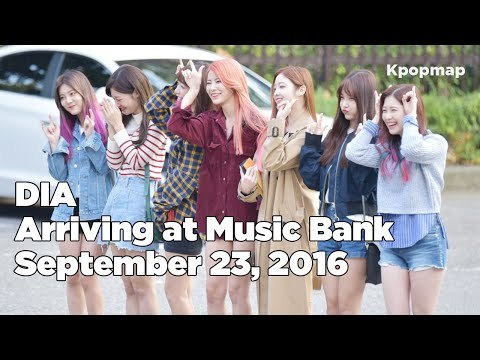 160923 DIA (다이아) arriving at Music Bank @Kpopmap