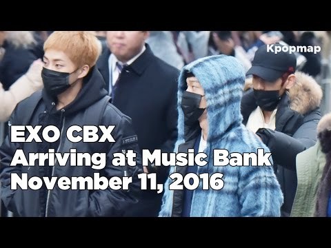 161111 EXO CBX (엑소 첸백시) arriving at Music Bank @Kpopmap
