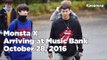 161028 Monsta X (몬스타엑스) arriving at Music Bank @Kpopmap