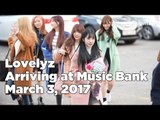 170303 Lovelyz (러블리즈) arriving at Music Bank @Kpopmap