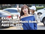 170428 EXID (이엑스아이디) arriving at Music Bank @Kpopmap