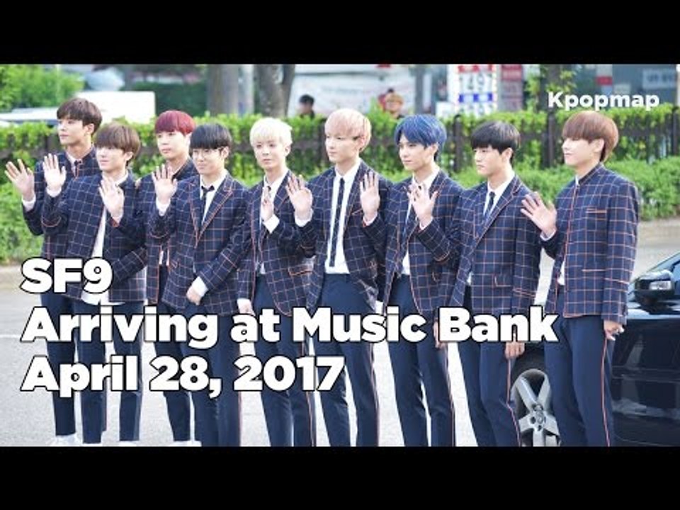 170428 SF9 (에스에프나인) arriving at Music Bank @Kpopmap
