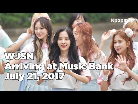 170721 WJSN (우주소녀) arriving at Music Bank @Kpopmap