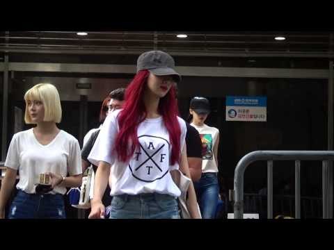 150710 Nine Muses leaving after Music Bank recording @Kpopmap