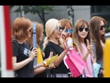 150731 APINK Hayoung, Eunji arriving at Music Bank @Kpopmap