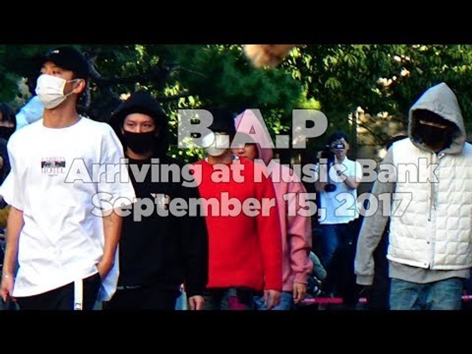 170915 B.A.P (비에이피) arriving at Music Bank @Kpopmap