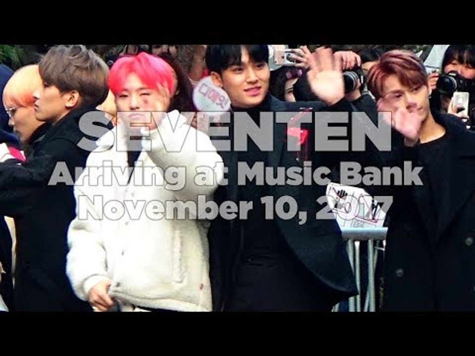 171110 SEVENTEEN (세븐틴) arriving at Music Bank @Kpopmap