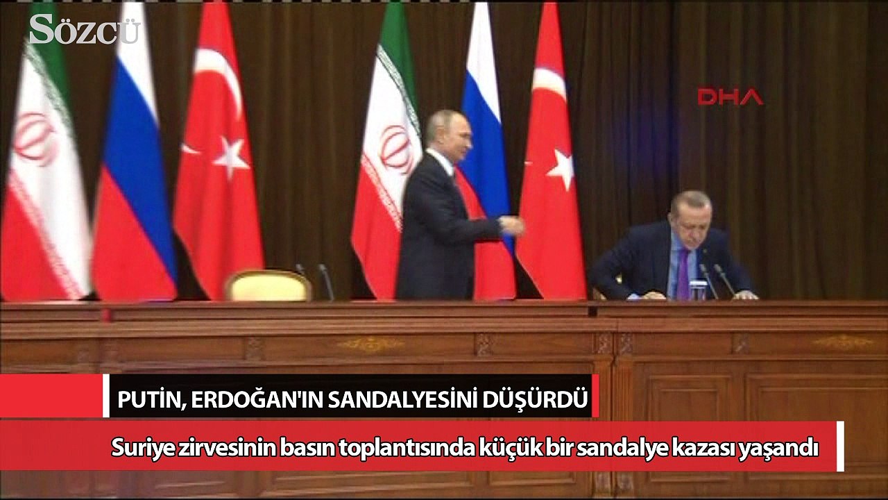 Putin Erdogan In Sandalyesini Dusurdu Dailymotion Video