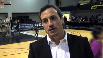 Le coach de Provence Basket Rémi Giuitta avant le match retour à Souffel