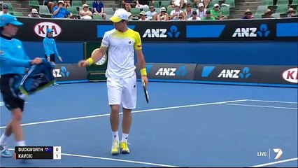 2013 Australian Open: 2R- Duckworth (WC) vs Kavcic- Highlights