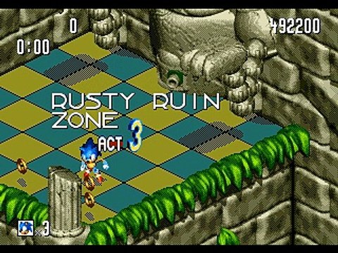 Sonic 3D Blast - Rusty Ruins Zone Boss (Bug)