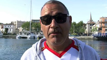 Christian Deprez le président des Rameurs Vénitiens et Joêllle rameuses avec les tamalettes