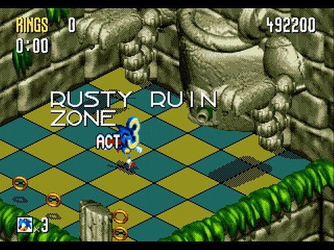 Sonic 3D Blast - Rusty Ruins Zone Boss (Bug)