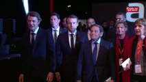 L'arrivée d'Emmanuel Macron au Congrès des maires