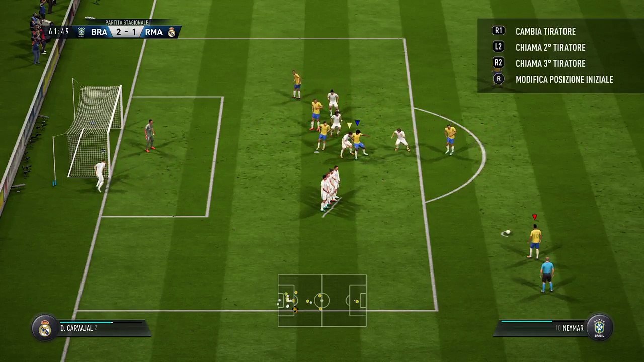 Scheme freekick and Paulinho goal