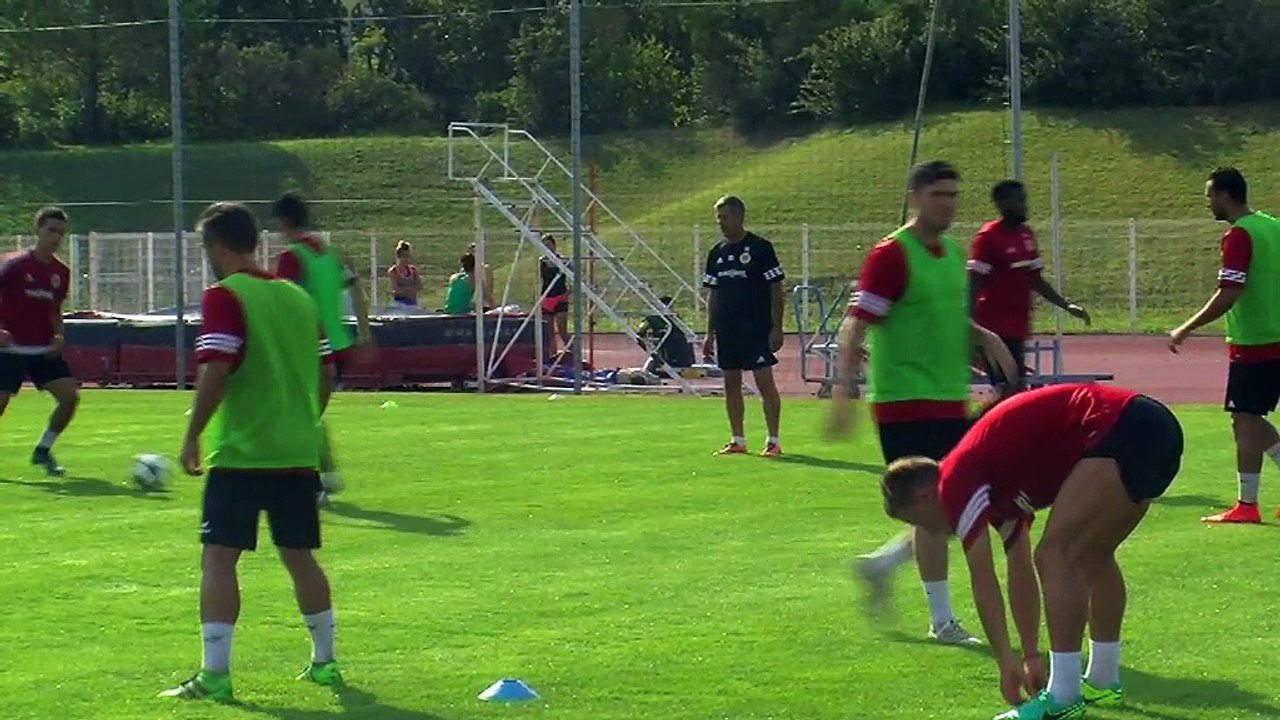 Quelques images de la séance matinale du FC Martigues à Julien Olive