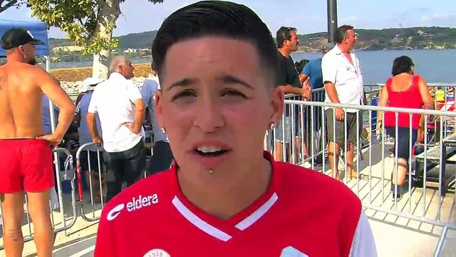 La port de boucaine Anaëlle Lopez championne de France de Joutes Provencales