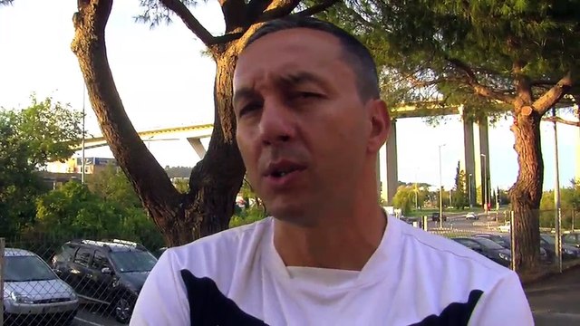 L'avant match Martigues-Cavigal de Nice avec le coach martégal et Olivier Alfred joueur du MHB