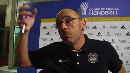 Gilles Derot, l'entraîneur istréen après le match
