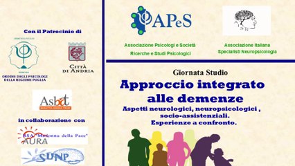 Ad Andria giornata di studio sull'approccio integrato alle demenze