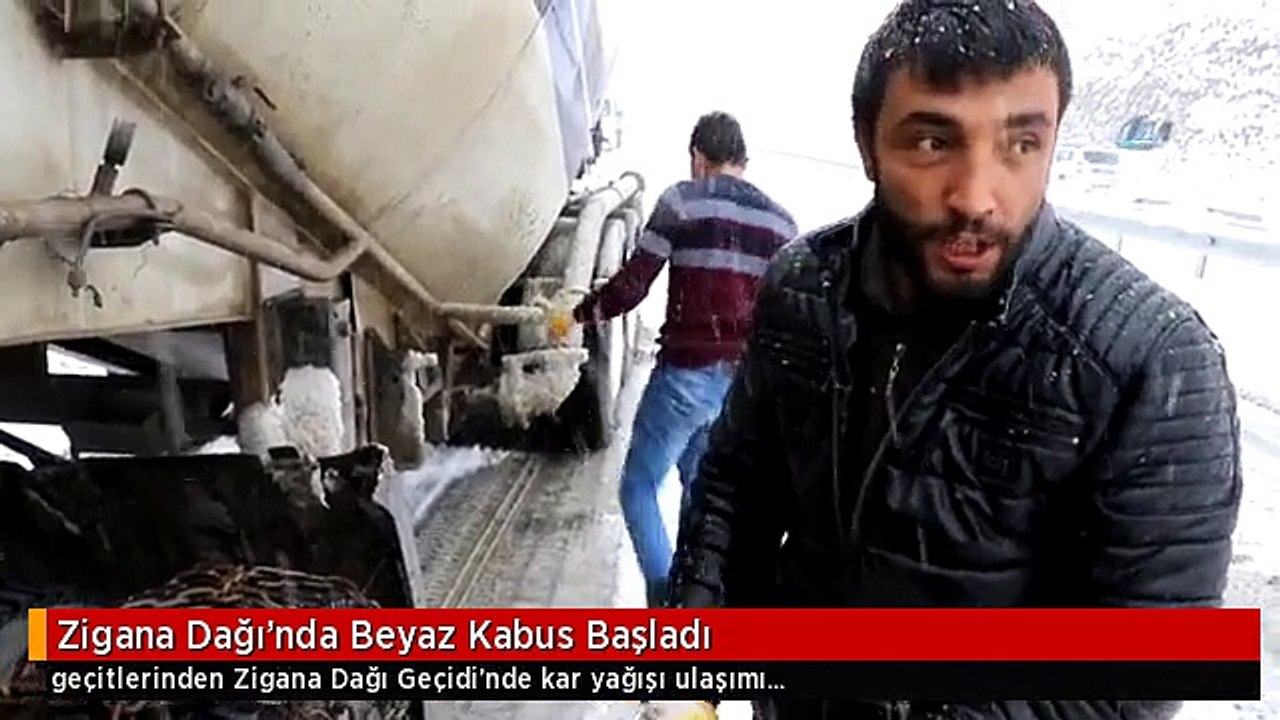 Zigana Dağı'nda Beyaz Kabus Başladı