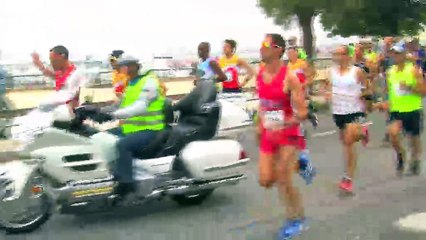 départ et arrivée de Carro Carry filmés depuis la moto maritima