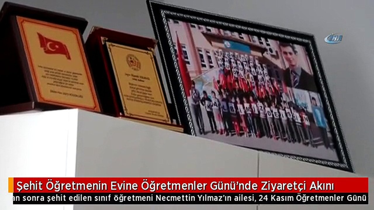 Şehit Öğretmenin Evine Öğretmenler Günü'nde Ziyaretçi Akını