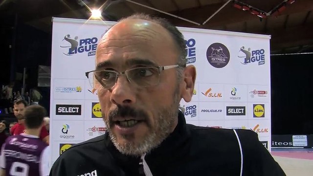 Gilles Derot satisfait par le boulot effectué par les joueurs ce soir contre Nice