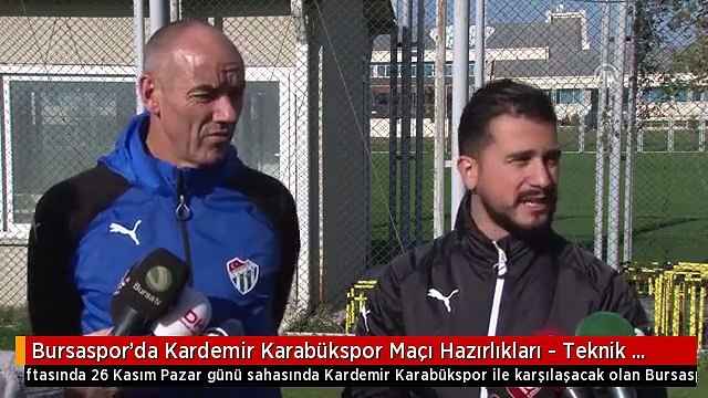 Bursaspor'da Kardemir Karabükspor Maçı Hazırlıkları - Teknik Direktör Le Guen