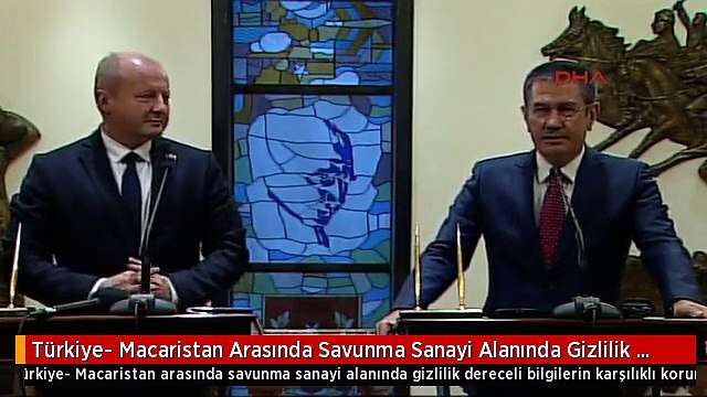 Türkiye- Macaristan Arasında Savunma Sanayi Alanında Gizlilik Dereceli Bilgilerin Karşılıklı...