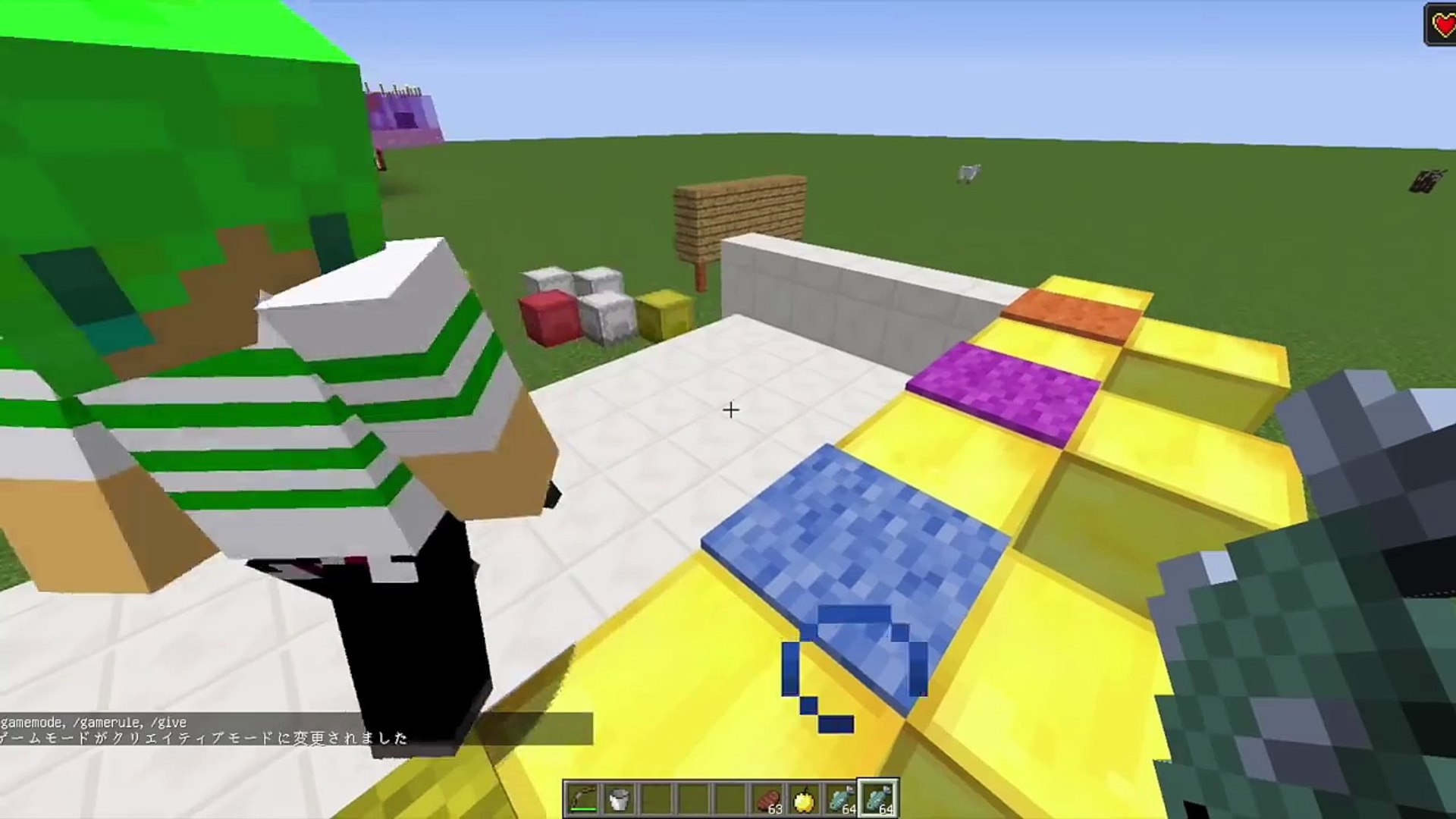 マインクラフト ガチャガチャで出たアイテムでpvpバトル Video Dailymotion