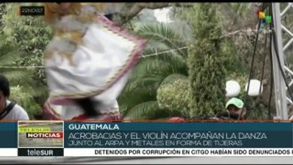 Presentan Danza de las Tijeras en festival intercultural de Guatemala