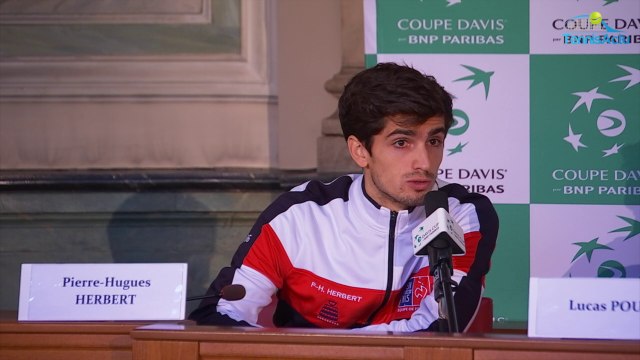 Coupe Davis 2017 - FRA-BEL - Pierre-Hugues Herbert : Comme de l'héroïne en intraveineuse