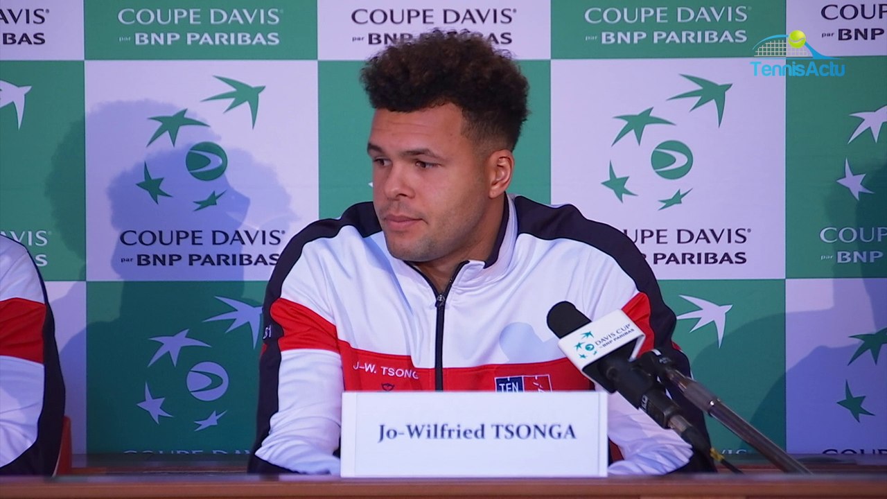Coupe Davis 2017 - FRA-BEL - Jo-Wilfried Tsonga : "En 2014, je n'étais pas dans mes baskets, cette année, j'y suis"