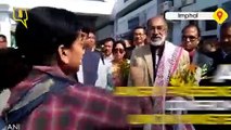 Angry Woman shouts at Minister at Airport after flights delayed due to VVIP arrival in India