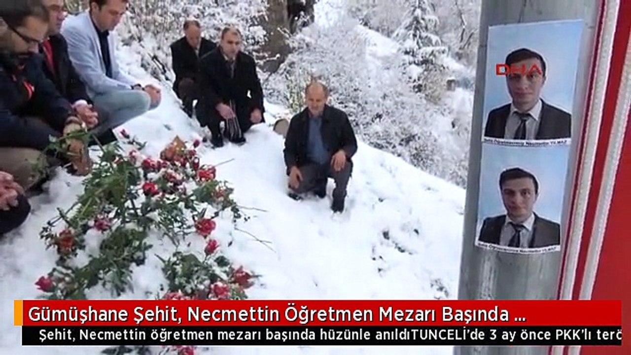 Gümüşhane Şehit, Necmettin Öğretmen Mezarı Başında Hüzünle Anıldı