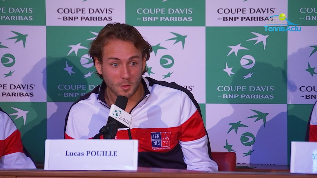 Coupe Davis 2017 - FRA-BEL - Lucas Pouille : "La guerre contre Goffin avant le verre de l'amitié"