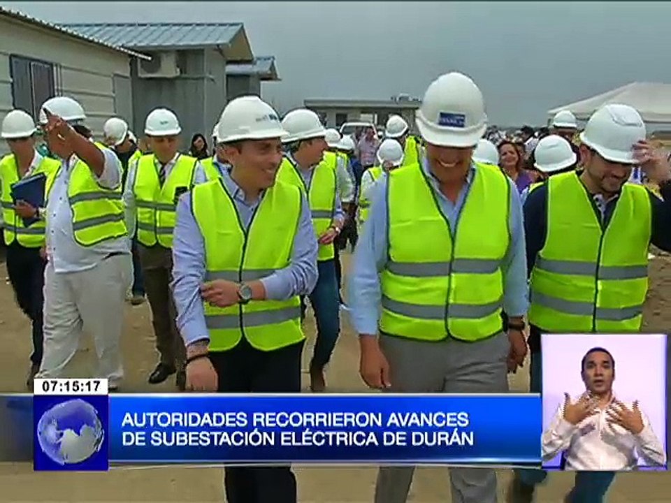 Autoridades recorrieron avances de subestación eléctrica de Dúran