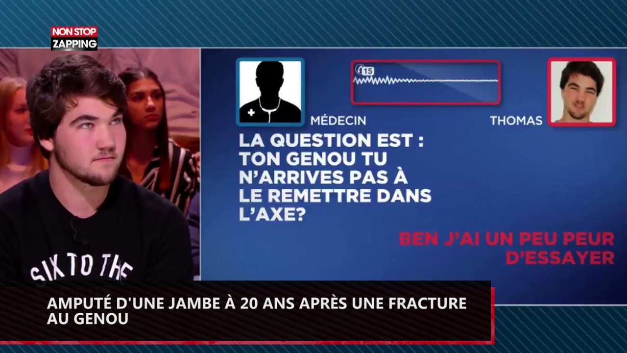 À 20 ans, il se retrouve amputé d'une jambe après une simple fracture du genou (vidéo)