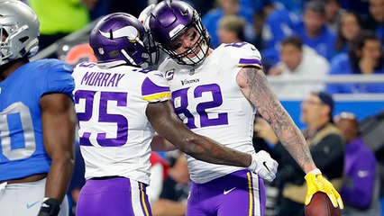 Keenum fools defense with play action, floats perfect TD to Rudolph